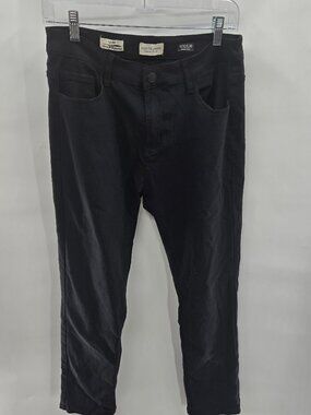 Scott James Men's Slim Fit 5-Pocket Pants Black 32x30